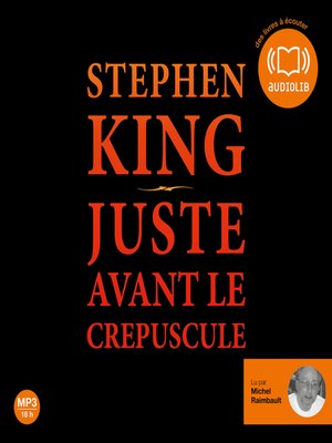 cover image of Juste avant le crépuscule